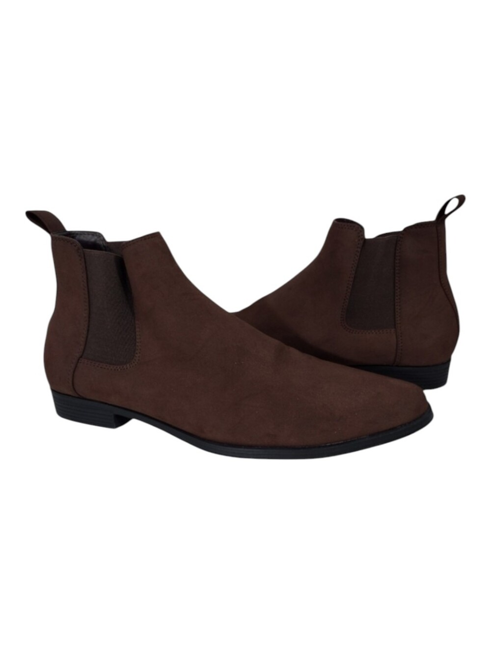 ASOS Design Boots Brown Chelsea Faux Suede  Men Size 10.5